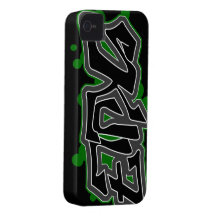 Caja (verde) del iPhone del ébano SkuL7 Case-Mate iPhone 4 Carcasas