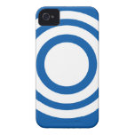 Cajas azules y blancas del teléfono del diseño de  Case-Mate iPhone 4 protectores