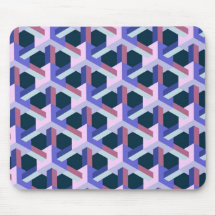 Cajas conectadas tridimensionales frescas Mousepad