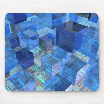 Cajas de azul alfombrilla de raton