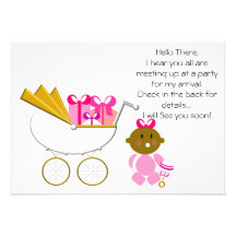Cajas de regalo de la invitación del carro de Girl