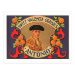 Cajón dulce del vintage de los naranjas de Valenci Postales