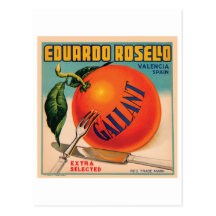 Cajón Labe del vintage de Eduardo Rosello Valencia Tarjeta Postal