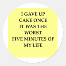 CAKE.jpg Pegatina Redonda