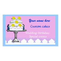 cakemaker plantilla de tarjeta de visita