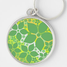 Cal sublime, plantilla floral del limón llaveros