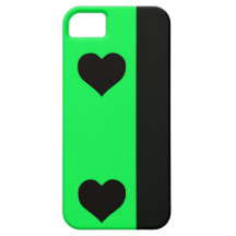 Cal y corazón negro iPhone 5 fundas