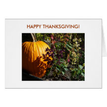 ¡Calabaza, ACCIÓN DE GRACIAS FELIZ! Tarjetas