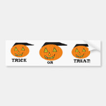 ¡Calabaza, calabaza, calabaza, TRUCO, O, INVITACIÓ Pegatina De Parachoque