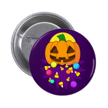 Calabaza de Halloween con el caramelo Pin