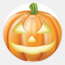 Calabaza de Halloween Etiqueta