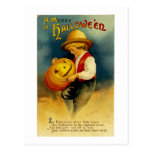 Calabaza de Halloween Postal