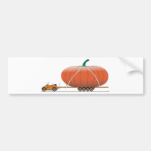 Calabaza del coche de Eco Pegatina De Parachoque