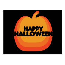 Calabaza del feliz Halloween Tarjeta Postal
