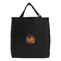 Calabaza del remiendo bolsas de mano bordadas