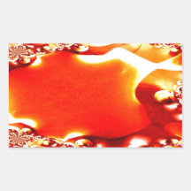 Calabaza en fractal de los lirios de agua pegatinas  