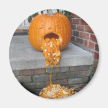 Calabaza enferma imán para frigorifico