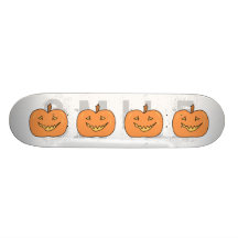 Calabaza linda, sonriendo. Halloween Monopatin