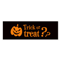 Calabaza malvada Halloween del truco o de la invit Tarjeta De Visita