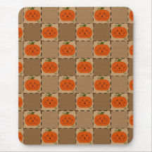Calabaza Mousepad del remiendo de Halloween Alfombrilla De Ratones