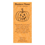Calabaza sonriente tarjeta publicitaria personalizada