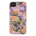 Calabaza y ciruelo florales iPhone 4 protector