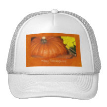 Calabazas 1 - Acción de gracias feliz Gorros Bordados