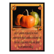 Calabazas/calabaza de Halloween que talla al fiest Invitaciones Personales