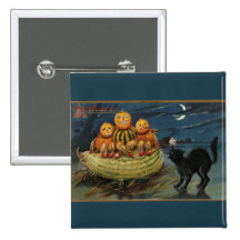 Calabazas de Halloween del vintage Pin