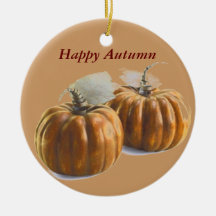 Calabazas de otoño ornamente de reyes