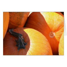 Calabazas en caída tarjeta