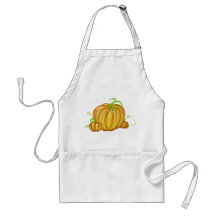 Calabazas pintadas vibrantes delantal