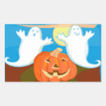 Calabazas y fantasmas etiqueta