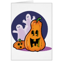 Calabazas y fantasmas tarjetas