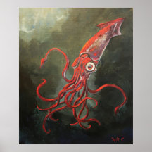 Calamar gigante poster