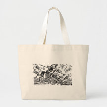 "Calavera del Don Quijote" circa 1900's temprano Bolsas