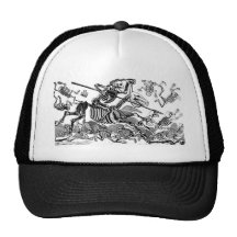 "Calavera del Don Quijote" circa 1900's temprano Gorro De Camionero