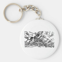 "Calavera del Don Quijote" circa 1900's temprano Llavero Personalizado