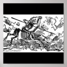 "Calavera del Don Quijote" circa 1900's temprano Posters