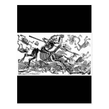 "Calavera del Don Quijote" circa 1900's temprano Tarjeta Postal