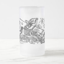 "Calavera del Don Quijote" circa 1900's temprano Taza
