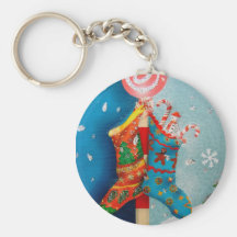 Calcetines del navidad llavero