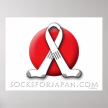 Calcetines para el arte del poster de Japón