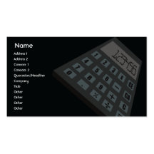 Calculadora - negocio plantillas de tarjetas personales