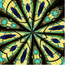Caleidoscopio 23 del vitral esculturas fotográficas