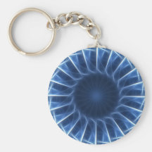 Caleidoscopio azul 1 llaveros personalizados
