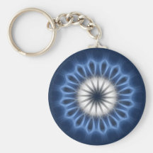 Caleidoscopio azul 6 llavero