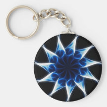 Caleidoscopio azul 9 llaveros
