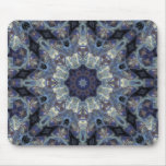Caleidoscopio azul alfombrillas de ratones