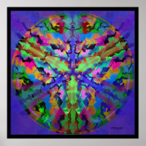 Caleidoscopio, belleza azul posters